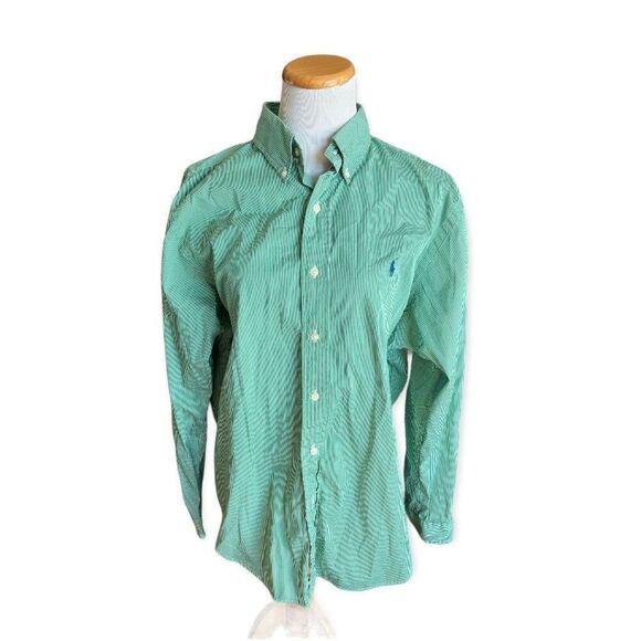 Mens Polo Ralph Lauren Classic Fit Pinstripe Button Down Shirt - 16 1/2 34/35 - Picture 3 of 3